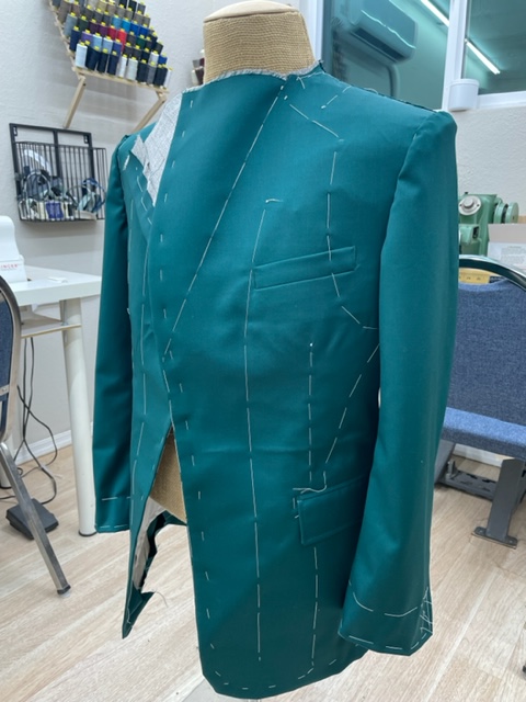 green 1 Custom made men's wedding suit